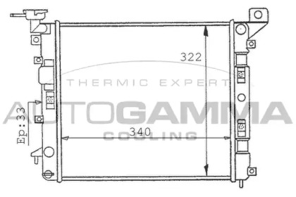 Теплообменник AUTOGAMMA 100625