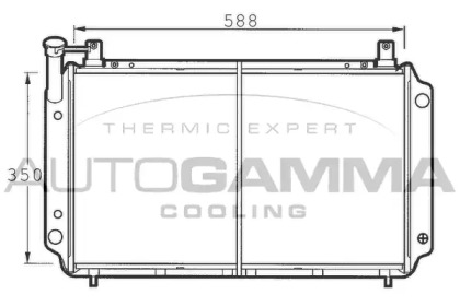 Теплообменник AUTOGAMMA 100644