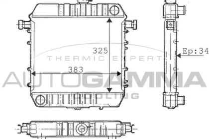 Теплообменник AUTOGAMMA 100652