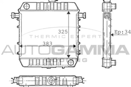 Теплообменник AUTOGAMMA 100656