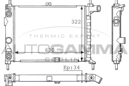 Теплообменник AUTOGAMMA 100690