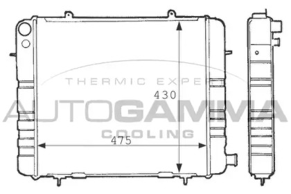 Теплообменник AUTOGAMMA 100695
