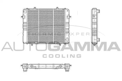 Радиатор, охлаждение двигателя AUTOGAMMA 100698