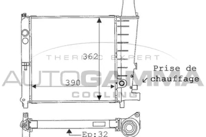 Теплообменник AUTOGAMMA 100759