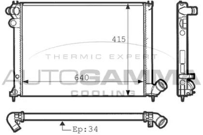 Теплообменник AUTOGAMMA 100779