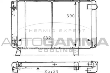 Теплообменник AUTOGAMMA 100806