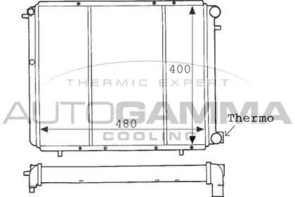 Теплообменник AUTOGAMMA 100855