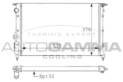 Теплообменник AUTOGAMMA 100857