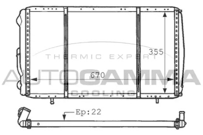 Теплообменник AUTOGAMMA 100871