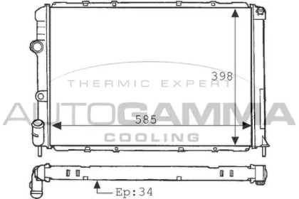 Теплообменник AUTOGAMMA 100903