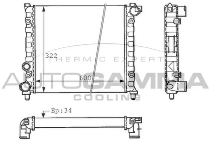 Теплообменник AUTOGAMMA 100954