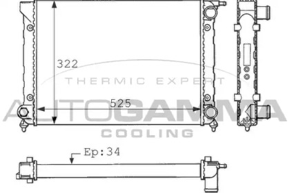 Теплообменник AUTOGAMMA 100960