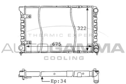 Теплообменник AUTOGAMMA 100962