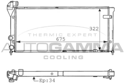 Теплообменник AUTOGAMMA 100964