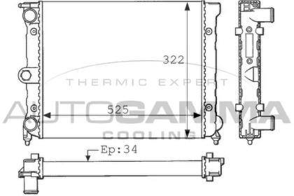 Теплообменник AUTOGAMMA 101038