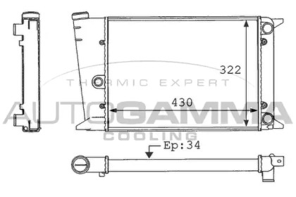 Теплообменник AUTOGAMMA 101045