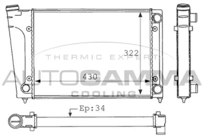 Теплообменник AUTOGAMMA 101046