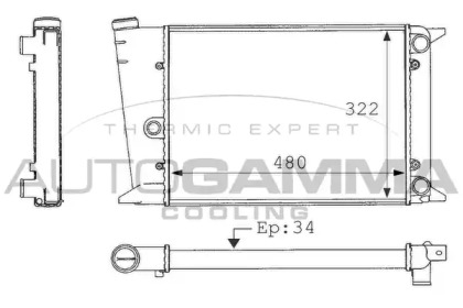 Теплообменник AUTOGAMMA 101049
