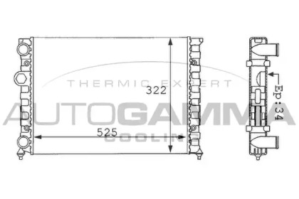 Теплообменник AUTOGAMMA 101056