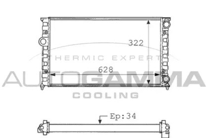 Теплообменник AUTOGAMMA 101059