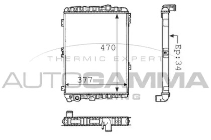 Теплообменник AUTOGAMMA 101068
