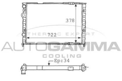 Теплообменник AUTOGAMMA 101074