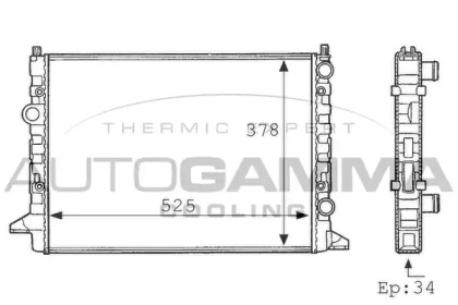 Теплообменник AUTOGAMMA 101076