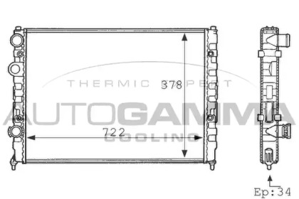 Теплообменник AUTOGAMMA 101078