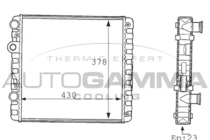 Теплообменник AUTOGAMMA 101080