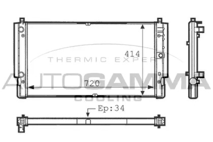 Теплообменник AUTOGAMMA 101083