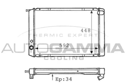 Теплообменник AUTOGAMMA 101095
