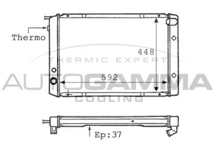 Теплообменник AUTOGAMMA 101097