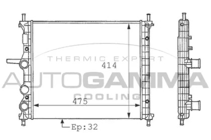 Теплообменник AUTOGAMMA 101166