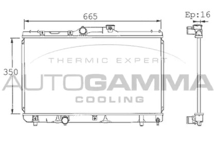 Теплообменник AUTOGAMMA 101354