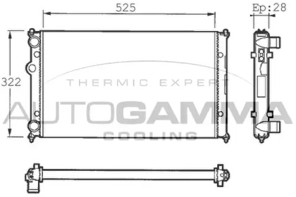 Теплообменник AUTOGAMMA 101413