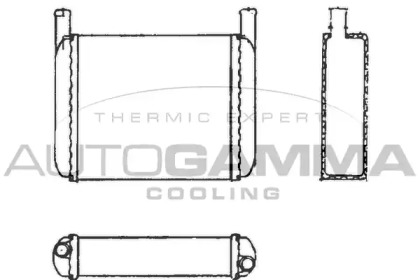 Теплообменник, отопление салона AUTOGAMMA 101609