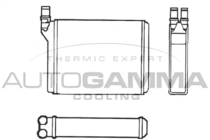 Теплообменник, отопление салона AUTOGAMMA 101616