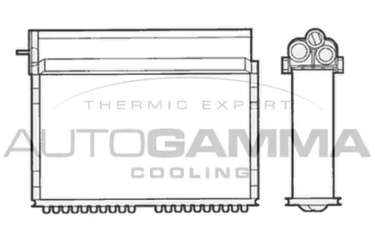 Теплообменник, отопление салона AUTOGAMMA 101624