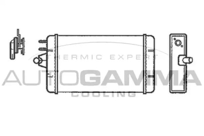 Теплообменник, отопление салона AUTOGAMMA 101671