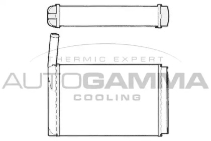 Теплообменник, отопление салона AUTOGAMMA 101764