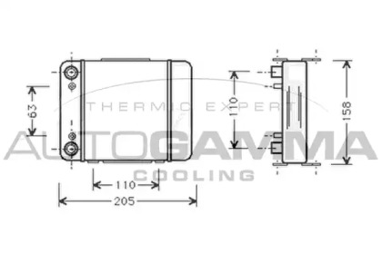 Теплообменник AUTOGAMMA 101868