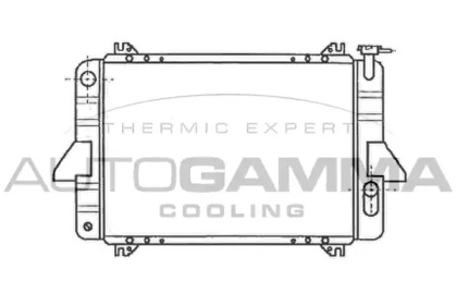 Радиатор, охлаждение двигателя AUTOGAMMA 102189