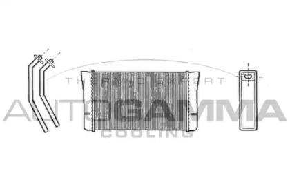 Теплообменник, отопление салона AUTOGAMMA 102545
