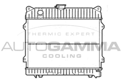 Радиатор, охлаждение двигателя AUTOGAMMA 103033