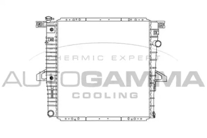 Радиатор, охлаждение двигателя AUTOGAMMA 103159