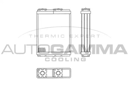 Теплообменник, отопление салона AUTOGAMMA 103510