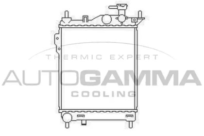 Радиатор, охлаждение двигателя AUTOGAMMA 103667