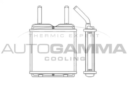 Теплообменник, отопление салона AUTOGAMMA 103689