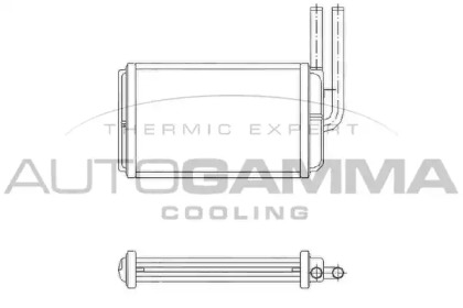 Теплообменник, отопление салона AUTOGAMMA 104215