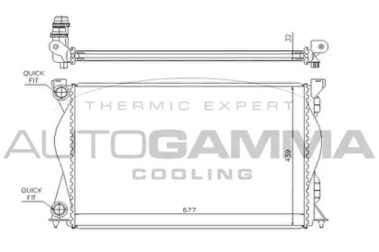 Теплообменник AUTOGAMMA 104246